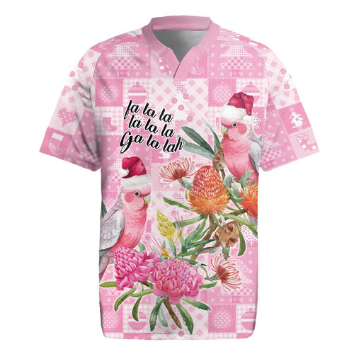 Sweet Pink Cockatoo’s Aussie Santa Rugby Jersey Australia Christmas Vibes - Aussie Hoodie