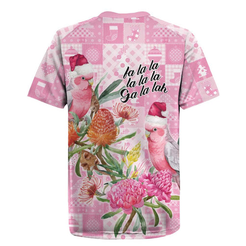 Sweet Pink Cockatoo’s Aussie Santa Rugby Jersey Australia Christmas Vibes - Aussie Hoodie