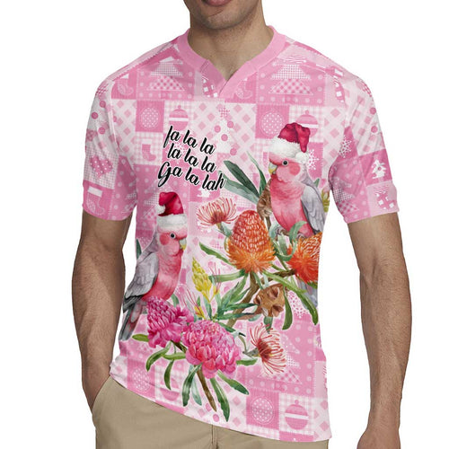 Sweet Pink Cockatoo’s Aussie Santa Rugby Jersey Australia Christmas Vibes - Aussie Hoodie