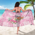Sweet Pink Cockatoo’s Aussie Santa Sarong Australia Christmas Vibes - Aussie Hoodie