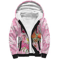 Sweet Pink Cockatoo’s Aussie Santa Sherpa Hoodie Australia Christmas Vibes - Aussie Hoodie