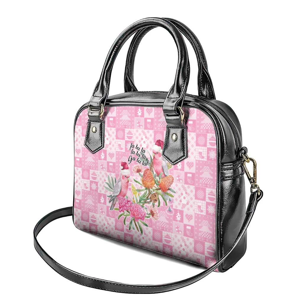 Sweet Pink Cockatoo’s Aussie Santa Shoulder Handbag Australia Christmas Vibes - Aussie Hoodie