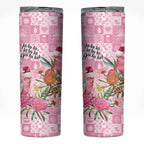 Sweet Pink Cockatoo’s Aussie Santa Skinny Tumbler Australia Christmas Vibes - Aussie Hoodie