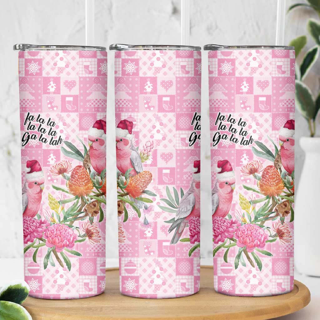 Sweet Pink Cockatoo’s Aussie Santa Skinny Tumbler Australia Christmas Vibes - Aussie Hoodie