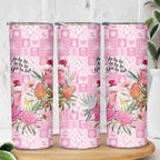 Sweet Pink Cockatoo’s Aussie Santa Skinny Tumbler Australia Christmas Vibes - Aussie Hoodie