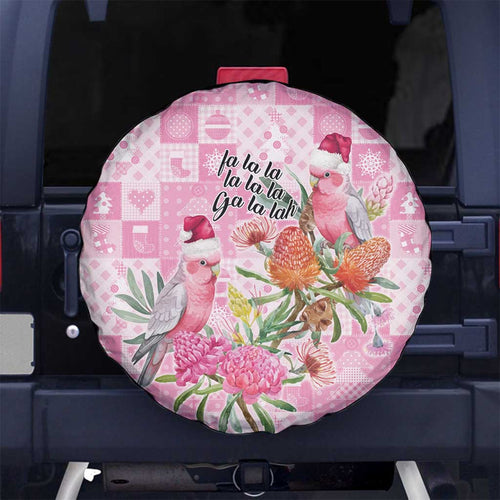 Sweet Pink Cockatoo’s Aussie Santa Spare Tire Cover Australia Christmas Vibes - Aussie Hoodie