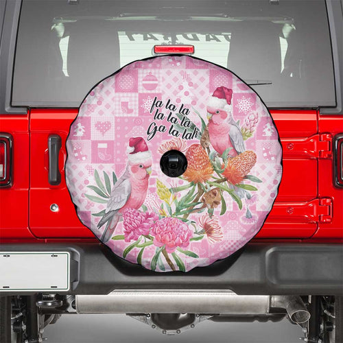 Sweet Pink Cockatoo’s Aussie Santa Spare Tire Cover Australia Christmas Vibes - Aussie Hoodie