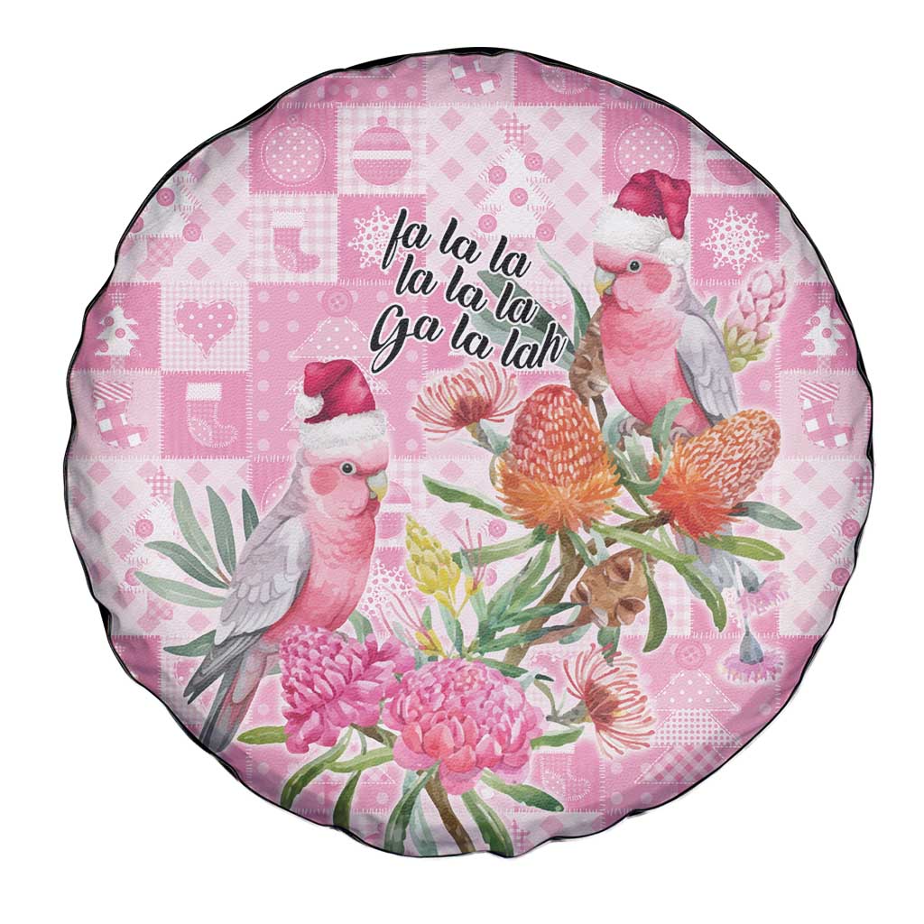 Sweet Pink Cockatoo’s Aussie Santa Spare Tire Cover Australia Christmas Vibes - Aussie Hoodie