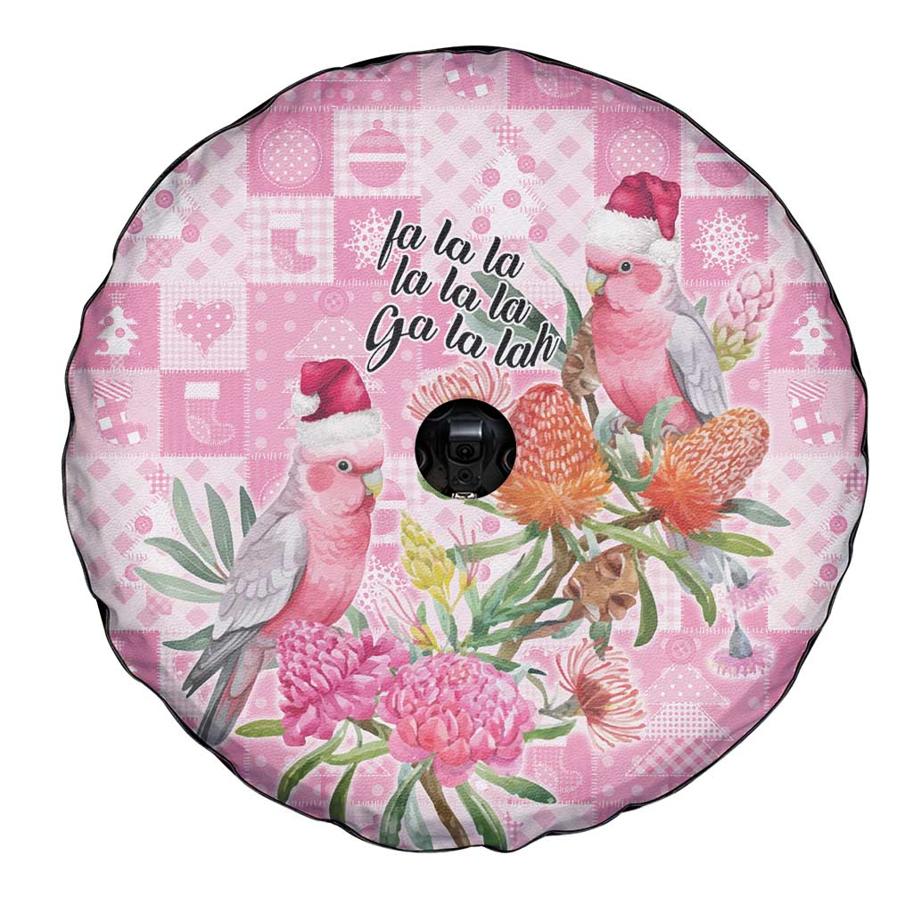 Sweet Pink Cockatoo’s Aussie Santa Spare Tire Cover Australia Christmas Vibes - Aussie Hoodie