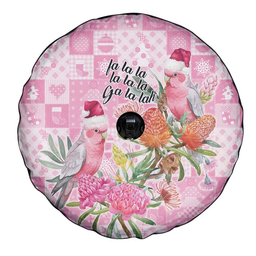 Sweet Pink Cockatoo’s Aussie Santa Spare Tire Cover Australia Christmas Vibes - Aussie Hoodie
