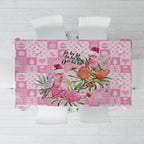 Sweet Pink Cockatoo’s Aussie Santa Tablecloth Australia Christmas Vibes - Aussie Hoodie