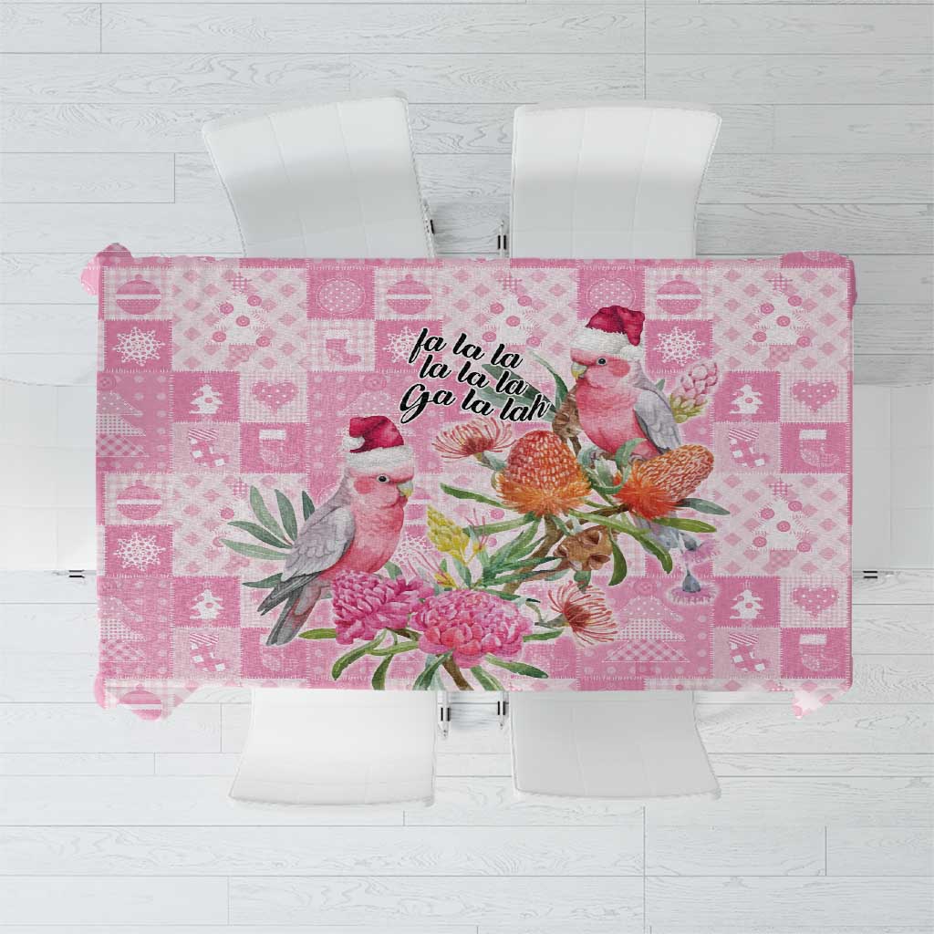 Sweet Pink Cockatoo’s Aussie Santa Tablecloth Australia Christmas Vibes - Aussie Hoodie