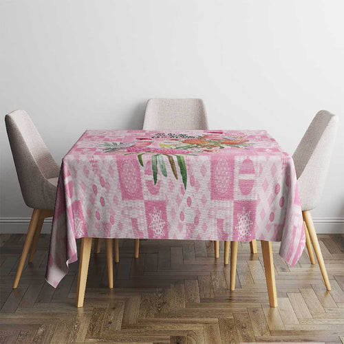 Sweet Pink Cockatoo’s Aussie Santa Tablecloth Australia Christmas Vibes - Aussie Hoodie