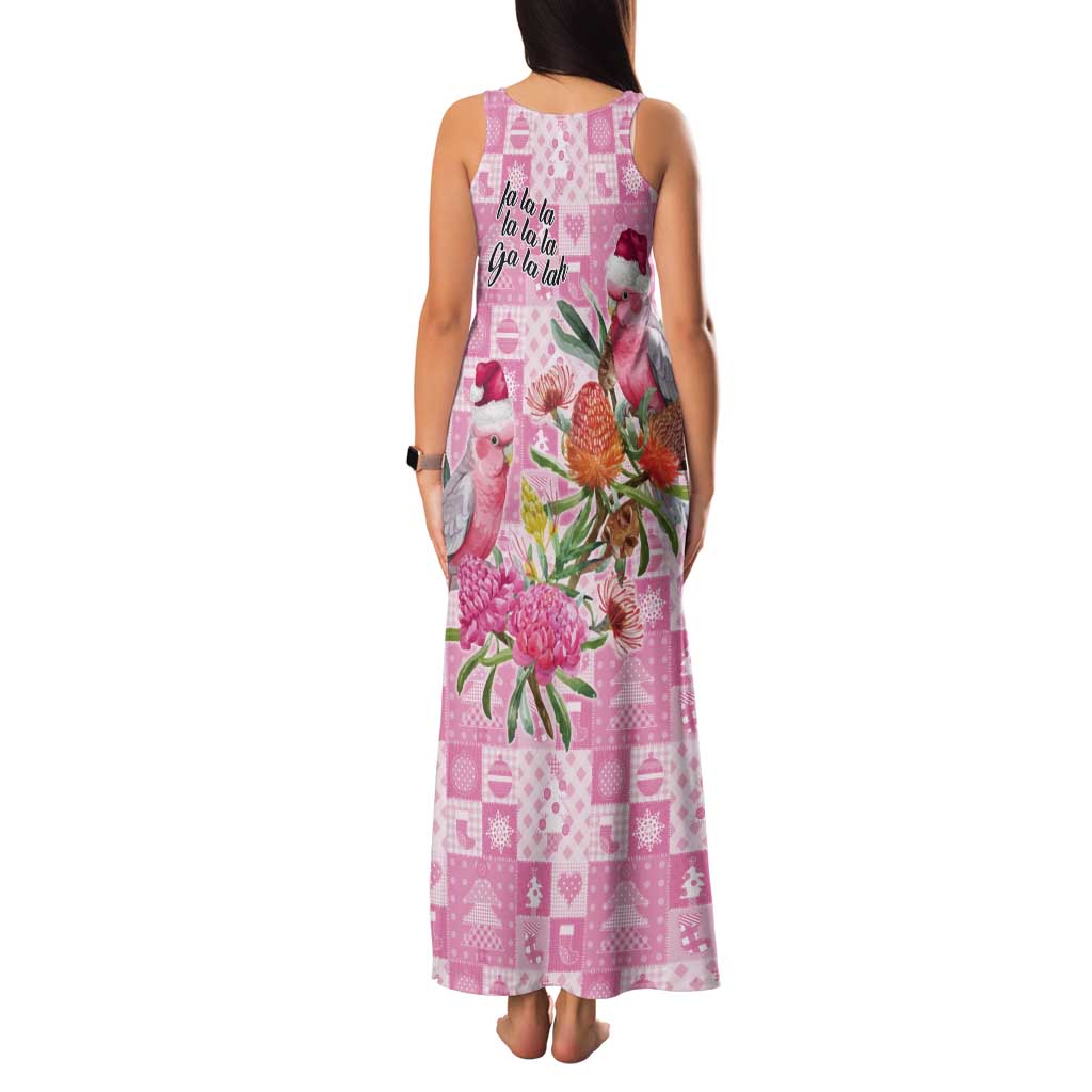 Sweet Pink Cockatoo’s Aussie Santa Tank Maxi Dress Australia Christmas Vibes - Aussie Hoodie