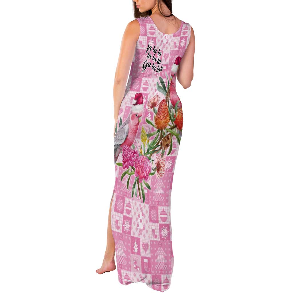 Sweet Pink Cockatoo’s Aussie Santa Tank Maxi Dress Australia Christmas Vibes - Aussie Hoodie
