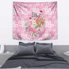 Sweet Pink Cockatoo’s Aussie Santa Tapestry Australia Christmas Vibes - Aussie Hoodie