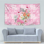 Sweet Pink Cockatoo’s Aussie Santa Tapestry Australia Christmas Vibes - Aussie Hoodie