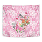 Sweet Pink Cockatoo’s Aussie Santa Tapestry Australia Christmas Vibes - Aussie Hoodie