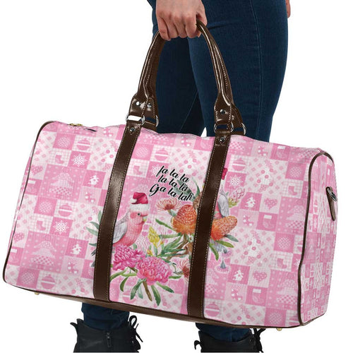 Sweet Pink Cockatoo’s Aussie Santa Travel Bag Australia Christmas Vibes - Aussie Hoodie