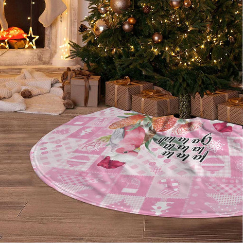 Sweet Pink Cockatoo’s Aussie Santa Tree Skirt Australia Christmas Vibes - Aussie Hoodie
