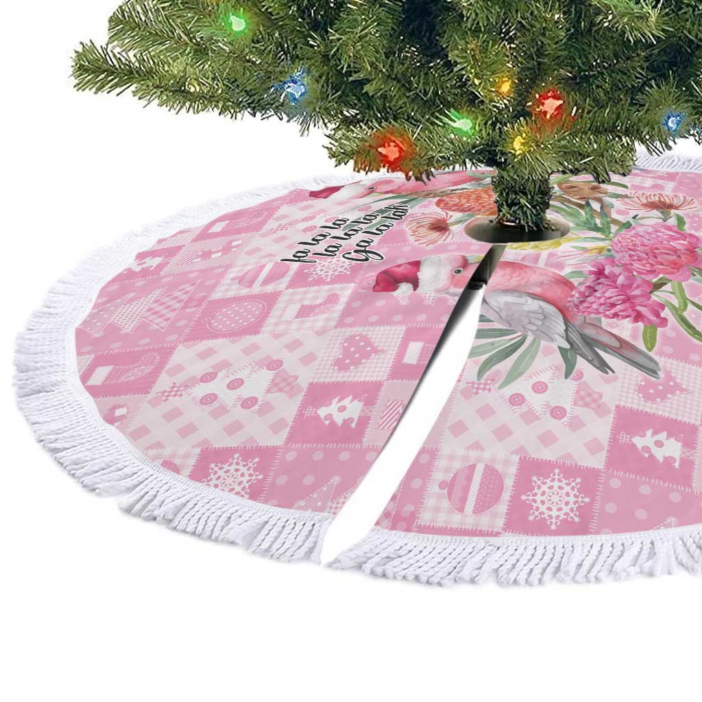 Sweet Pink Cockatoo’s Aussie Santa Tree Skirt Australia Christmas Vibes - Aussie Hoodie