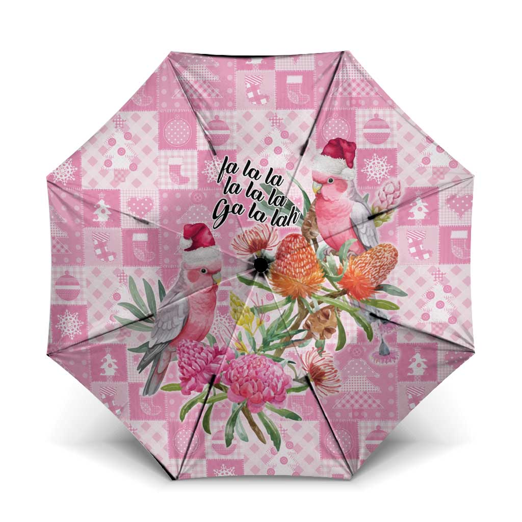 Sweet Pink Cockatoo’s Aussie Santa Umbrella Australia Christmas Vibes - Aussie Hoodie