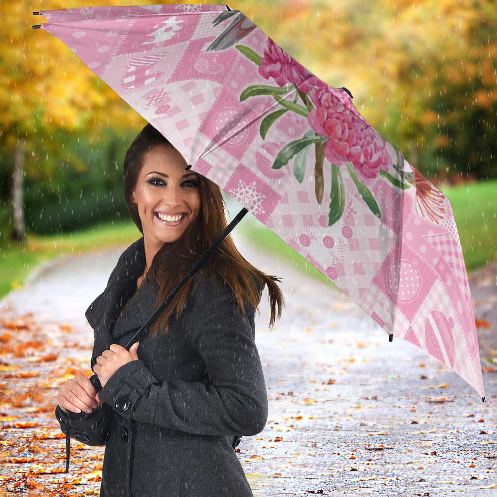 Sweet Pink Cockatoo’s Aussie Santa Umbrella Australia Christmas Vibes - Aussie Hoodie