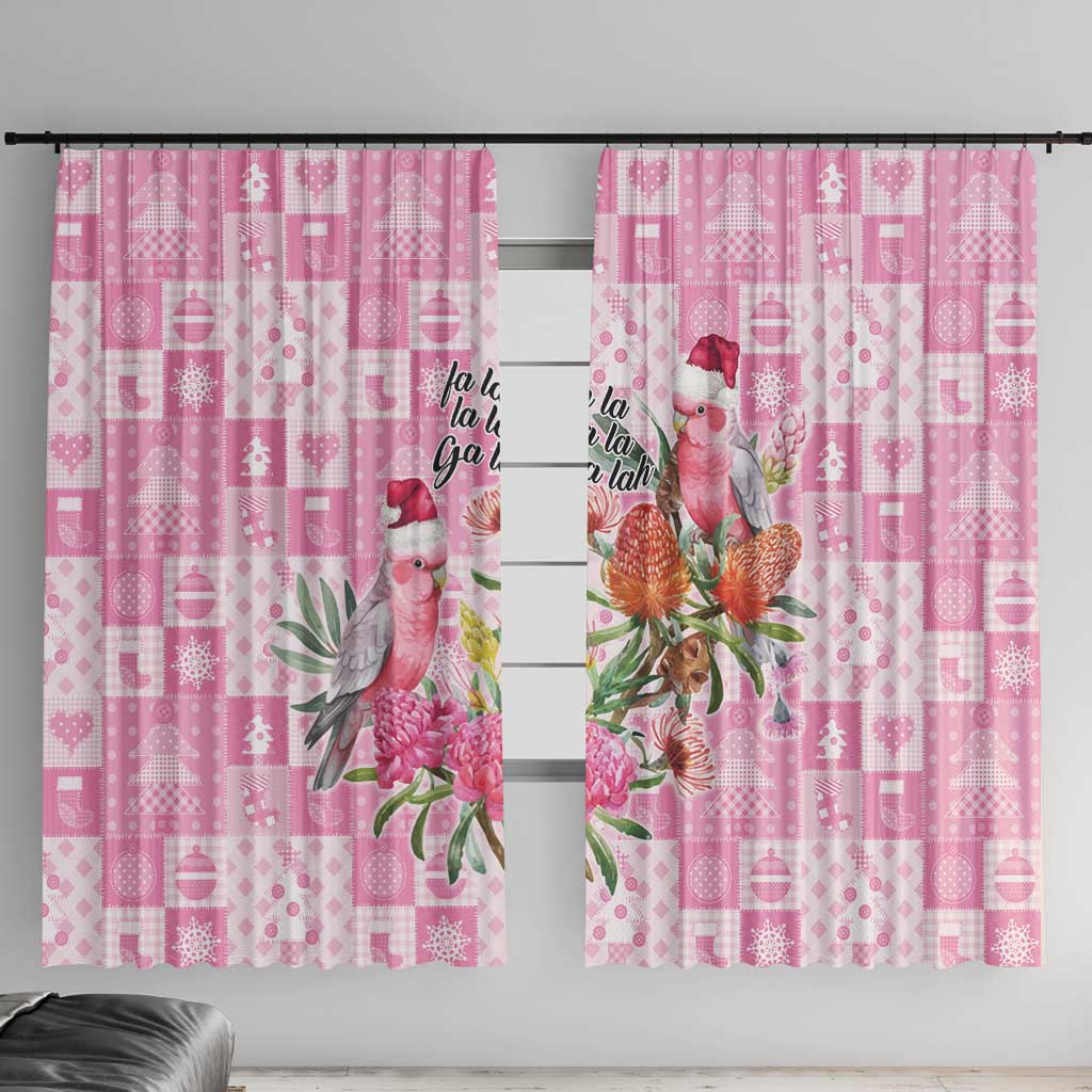 Sweet Pink Cockatoo’s Aussie Santa Window Curtain Australia Christmas Vibes - Aussie Hoodie