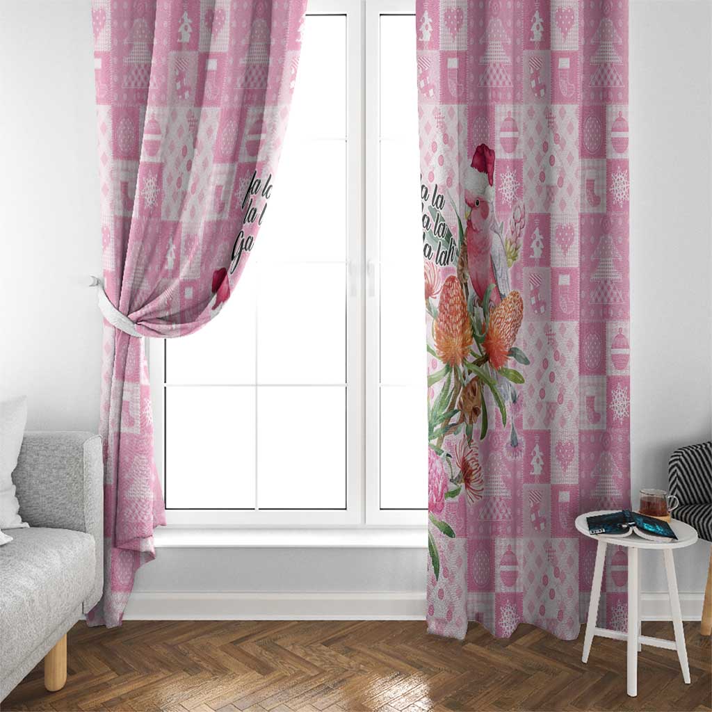Sweet Pink Cockatoo’s Aussie Santa Window Curtain Australia Christmas Vibes - Aussie Hoodie