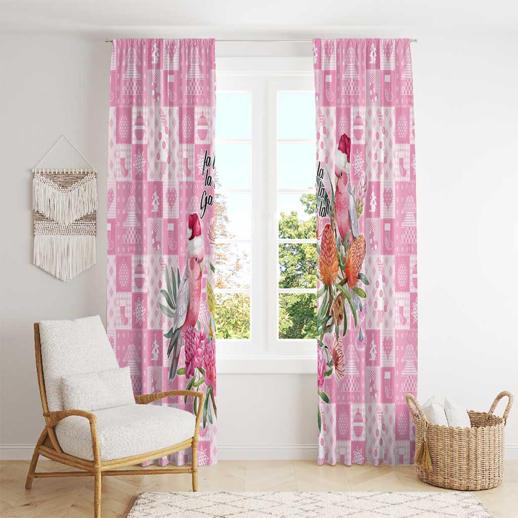 Sweet Pink Cockatoo’s Aussie Santa Window Curtain Australia Christmas Vibes - Aussie Hoodie