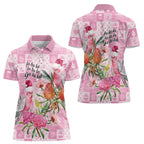 Sweet Pink Cockatoo’s Aussie Santa Women Polo Shirt Australia Christmas Vibes - Aussie Hoodie