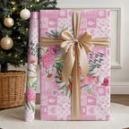 Sweet Pink Cockatoo’s Aussie Santa Wrapping Paper Australia Christmas Vibes - Aussie Hoodie