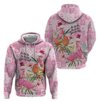 Sweet Pink Cockatoo’s Aussie Santa Zip Hoodie Australia Christmas Vibes - Aussie Hoodie
