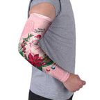 Watercolor Pink Galah Flowers Arm Sleeves Australia Christmas Vibes - Aussie Hoodie