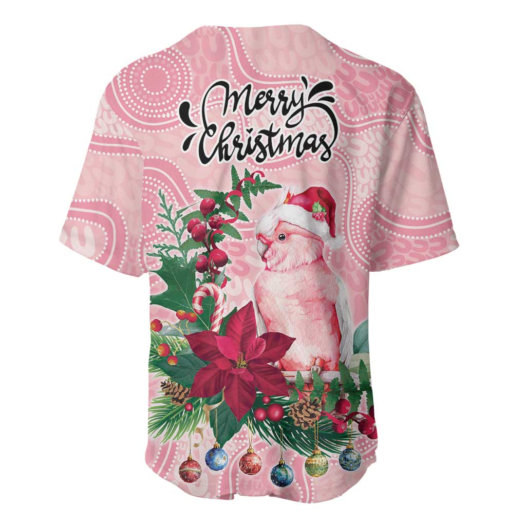 Watercolor Pink Galah Flowers Baseball Jersey Australia Christmas Vibes - Aussie Hoodie