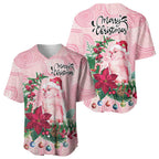 Watercolor Pink Galah Flowers Baseball Jersey Australia Christmas Vibes - Aussie Hoodie