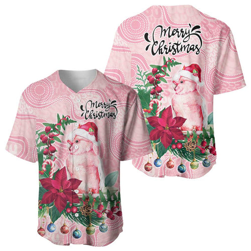 Watercolor Pink Galah Flowers Baseball Jersey Australia Christmas Vibes - Aussie Hoodie