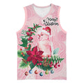 Watercolor Pink Galah Flowers Basketball Jersey Australia Christmas Vibes - Aussie Hoodie