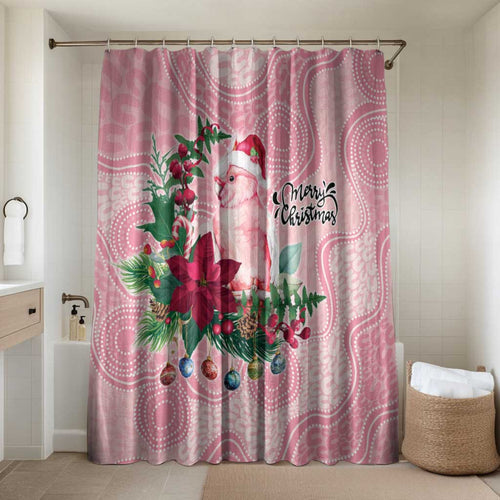 Watercolor Pink Galah Flowers Bathroom Set Australia Christmas Vibes - Aussie Hoodie