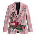 Watercolor Pink Galah Flowers Blazer Australia Christmas Vibes - Aussie Hoodie
