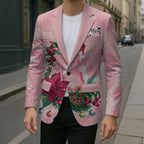 Watercolor Pink Galah Flowers Blazer Australia Christmas Vibes - Aussie Hoodie