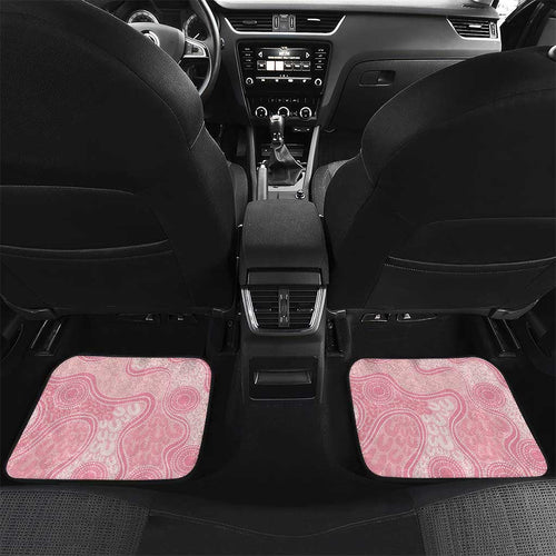 Watercolor Pink Galah Flowers Car Mats Australia Christmas Vibes - Aussie Hoodie