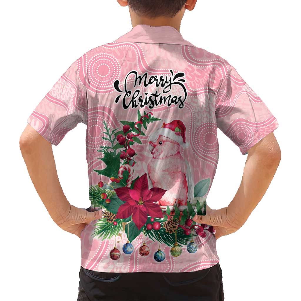 Watercolor Pink Galah Flowers Family Matching Long Sleeve Bodycon Dress and Hawaiian Shirt Australia Christmas Vibes - Aussie Hoodie