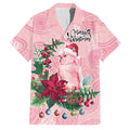 Watercolor Pink Galah Flowers Family Matching Long Sleeve Bodycon Dress and Hawaiian Shirt Australia Christmas Vibes - Aussie Hoodie