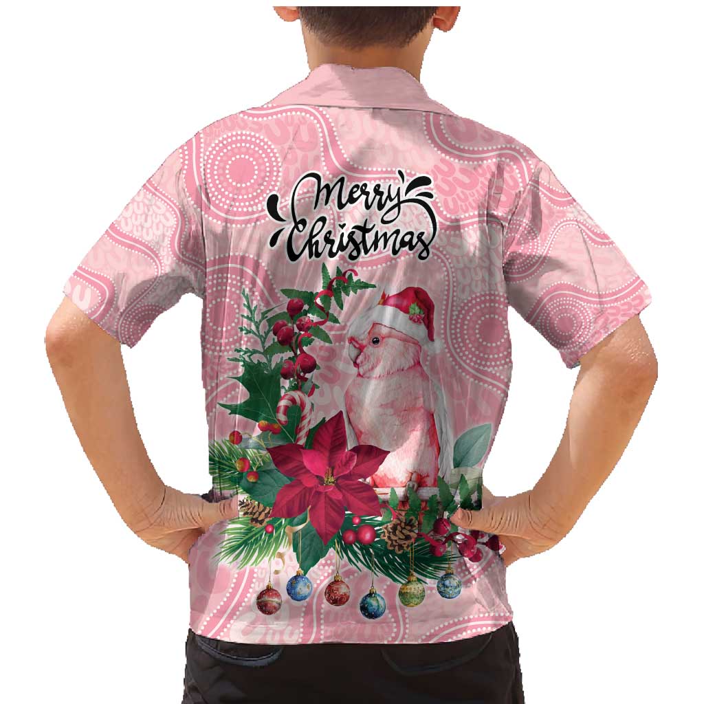 Watercolor Pink Galah Flowers Family Matching Mermaid Dress and Hawaiian Shirt Australia Christmas Vibes - Aussie Hoodie