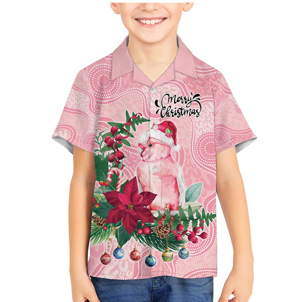 Watercolor Pink Galah Flowers Family Matching Mermaid Dress and Hawaiian Shirt Australia Christmas Vibes - Aussie Hoodie