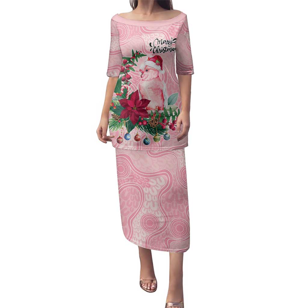 Watercolor Pink Galah Flowers Family Matching Puletasi and Hawaiian Shirt Australia Christmas Vibes - Aussie Hoodie