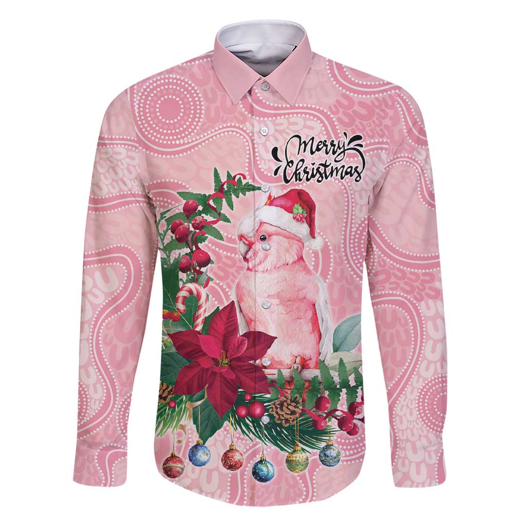 Watercolor Pink Galah Flowers Family Matching Short Sleeve Bodycon Dress and Hawaiian Shirt Australia Christmas Vibes - Aussie Hoodie