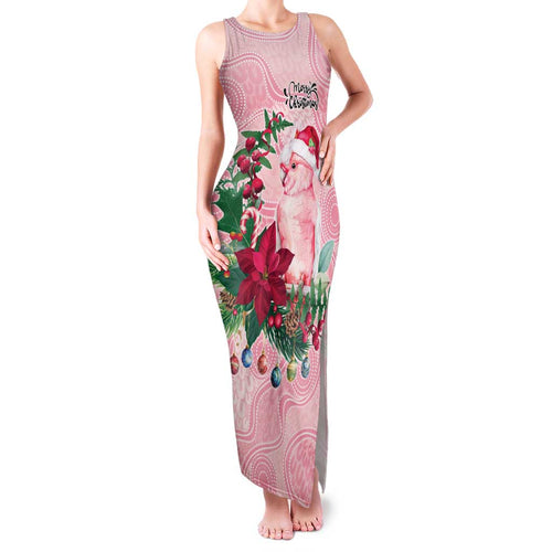Watercolor Pink Galah Flowers Family Matching Tank Maxi Dress and Hawaiian Shirt Australia Christmas Vibes - Aussie Hoodie