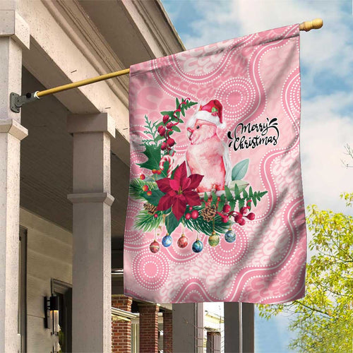 Watercolor Pink Galah Flowers Garden Flag Australia Christmas Vibes - Aussie Hoodie
